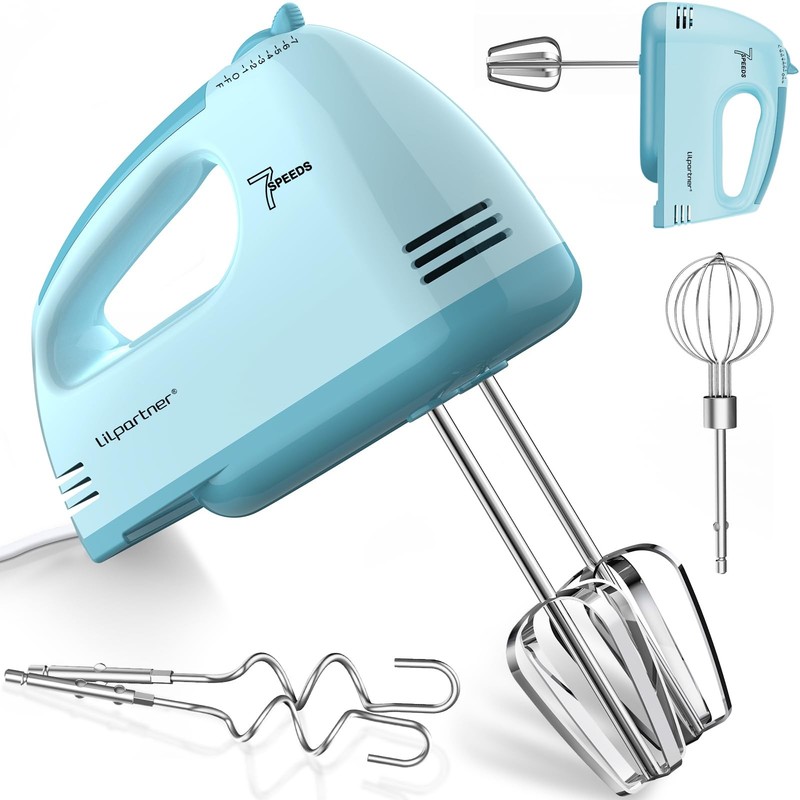 Hand Mixer , Ultra Power Kitchen Hand Mixer With 7-Speed & 5 Stainless Steel …