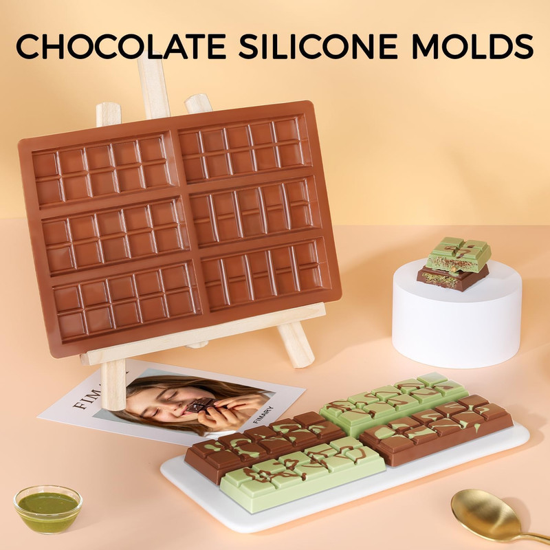 Chocolate Bar Mold - Non-Stick Chocolate Molds, Food Grade Silicone Deep Mold fo gallery