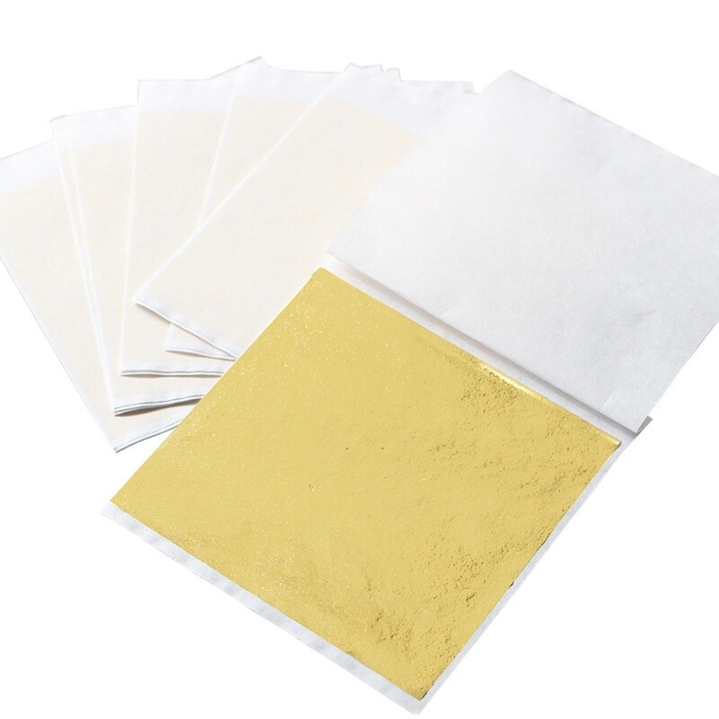 100pcs Gold Foils Leaf Art Design Crafts Frame Decorative Home Decor gallery