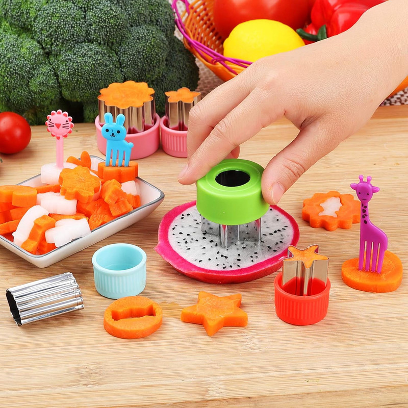 Vegetable Cutter Shapes Set, 24Pcs, Mini Cookie Cutters Set Fruit Cookie Pastry gallery