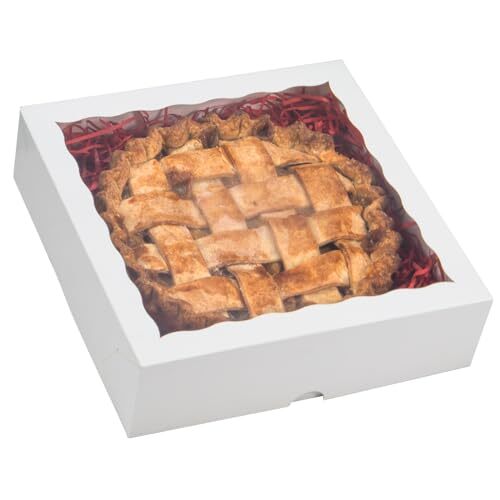 14pcs 9x9x2.5 Inches Bakery Boxes with Window Pie Boxes Breakable Heart Boxes... gallery