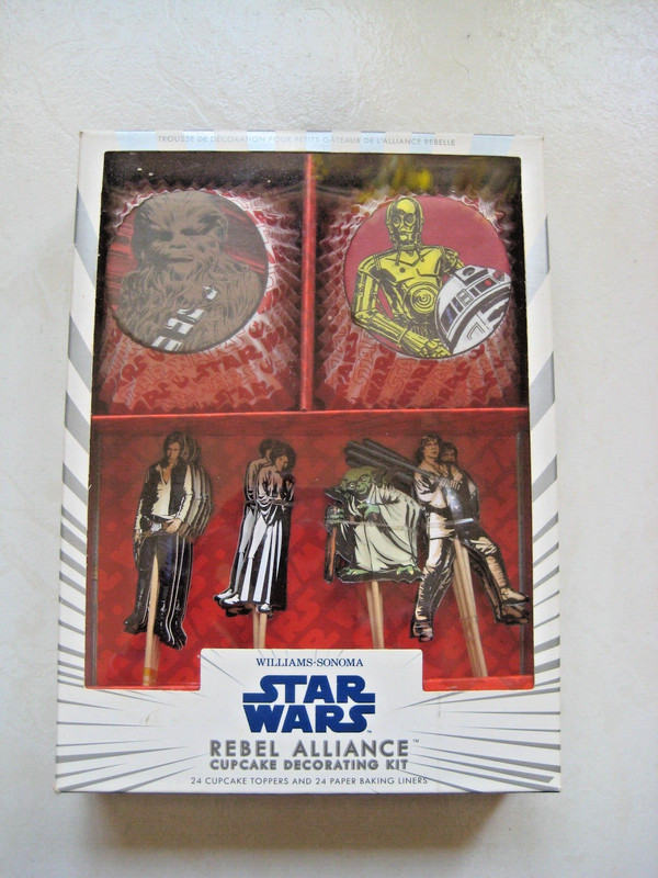 Williams-Sonoma STAR WARS – REBEL ALLIANCE Cupcake Decorating Kit (NEW)