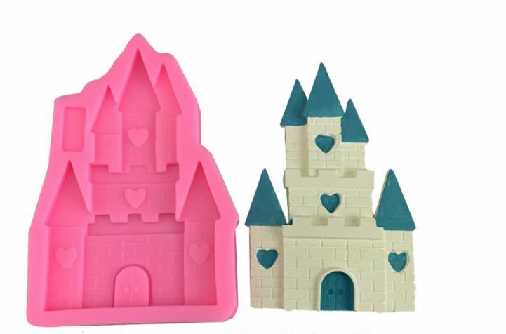 Castle Silicone Mold Chocolate Fondant Resin Candy 2.5″W x 3.75″H Fairy Tale