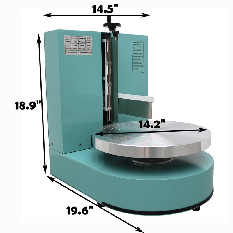 6-14" Automatic Cake Cream Spreading Coating Smearing Machine Green Color 239754 gallery