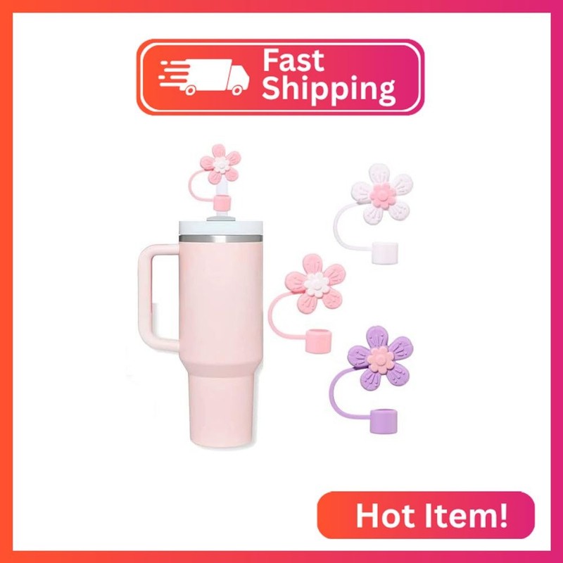 Oddyami Straw Cover for Stanley Straw Topper Cute 10mm Straw Covers Cap Compatib