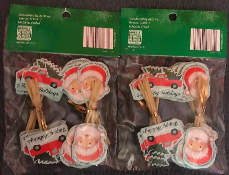 Holiday Cupcake Picks Bakers Corner 2 Sets Of 24 Santa’s Face And Red Truck gallery