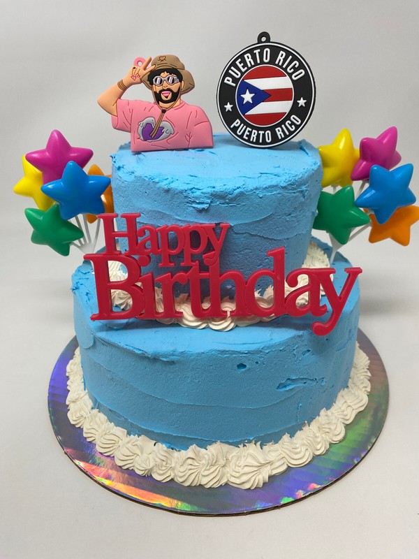 Bad Bunny Puerto Rico Cake Topper ~ BRAND NEW ~ 2+ Inches Tall gallery