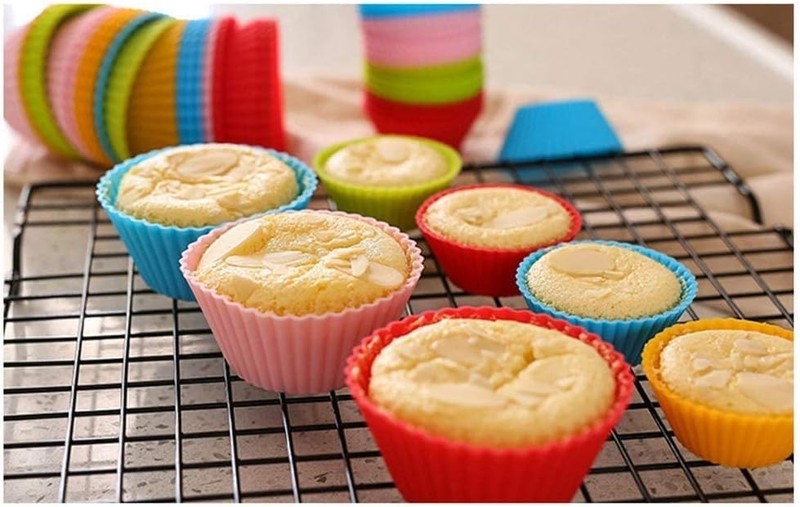 Cupcake Liners, Silicone Baking Cups, Reusable Mini Cupcake Liner, Muffin Liners gallery
