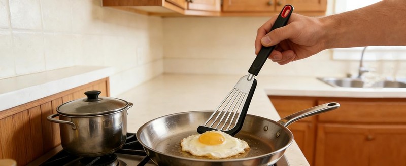 Fish Spatula Turner, Thin Slotted Spatulas for Nonsti Cookware,Silicone gallery