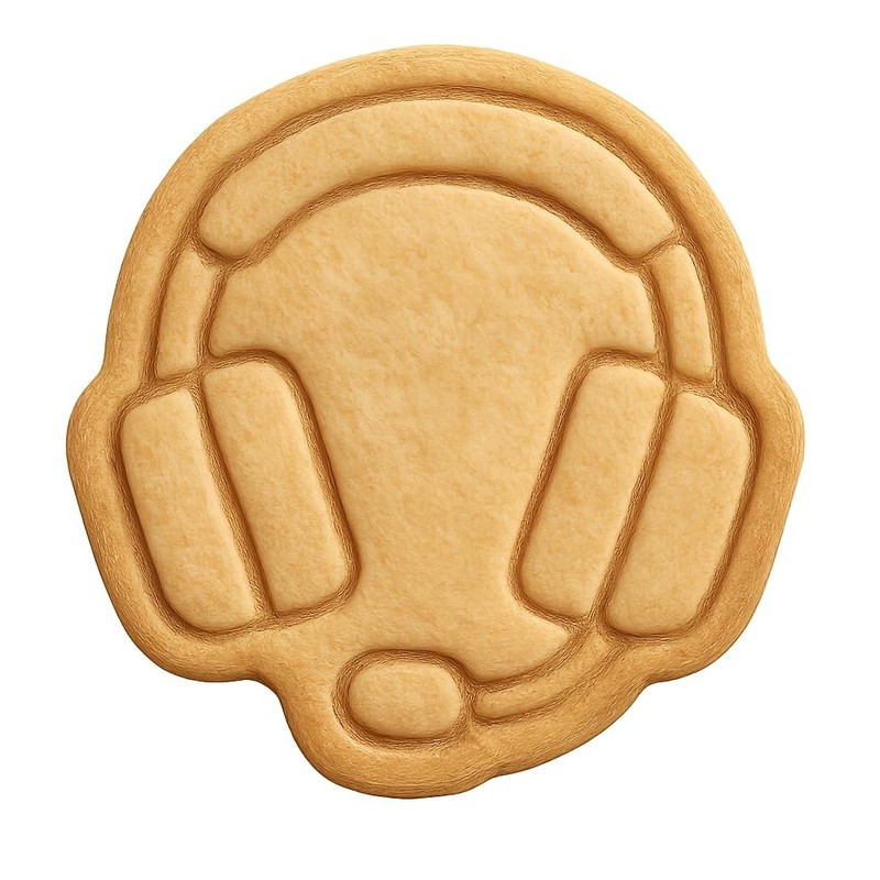 Gaming Headphone Cookie Cutter & Stamp, Fondant & Clay – 3.9×4″