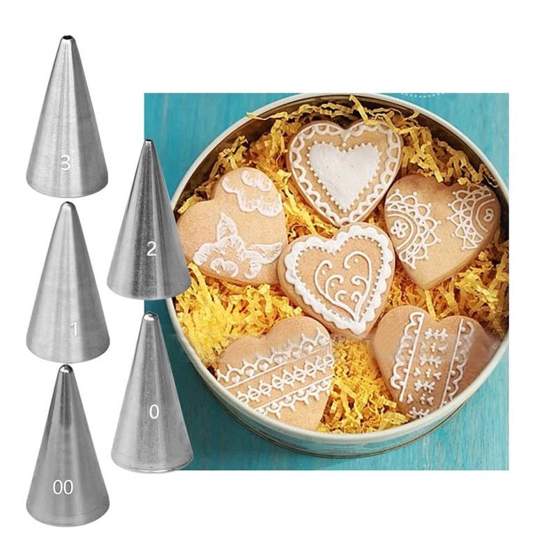 Small Round Piping Tips Set,Icing Piping Nozzles Frosting Tips for Pastry,Wri... gallery