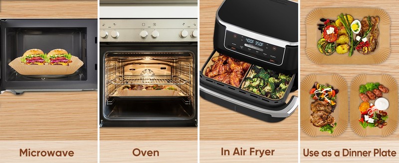 Air Fryer Liners,125PCS Air Fryer Liner Disposable Paper Air Fryer gallery
