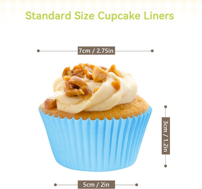 Rainbow Standard Cupcake Liners 400 Count Colorful Paper Baking Cups gallery