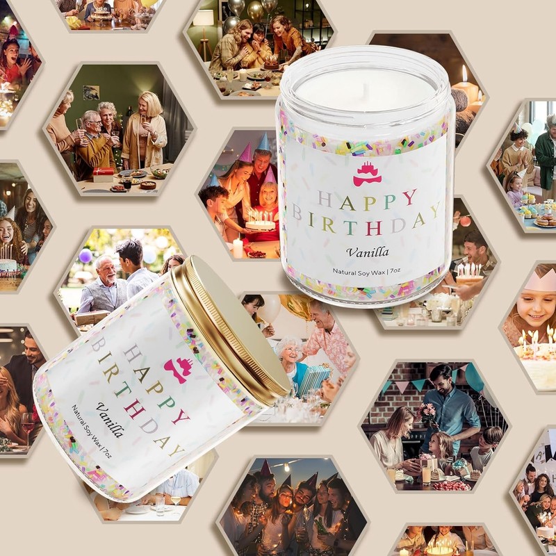 Happy Birthday Candle - Birthday Gifts for Women, Men, Mom, Dad, Sister, gallery