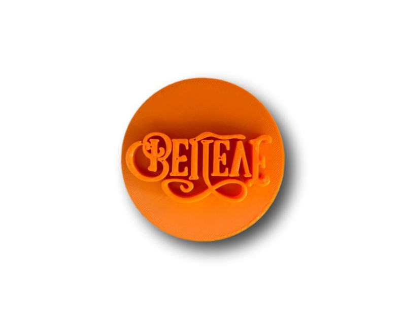 Believe Embosser/Stamp Cake Cookie Embosser, Icing Stamp