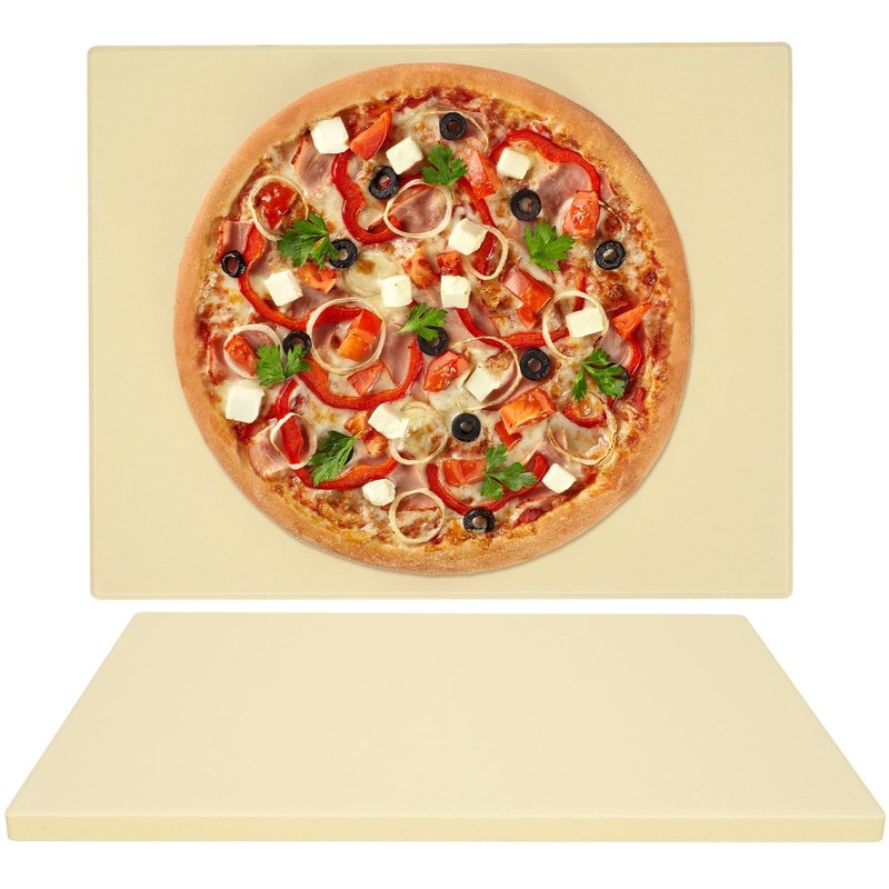 GOOD GAIN Pizza Stone for Oven Grill - Cordierite Baking Stone for Bread, Pie...