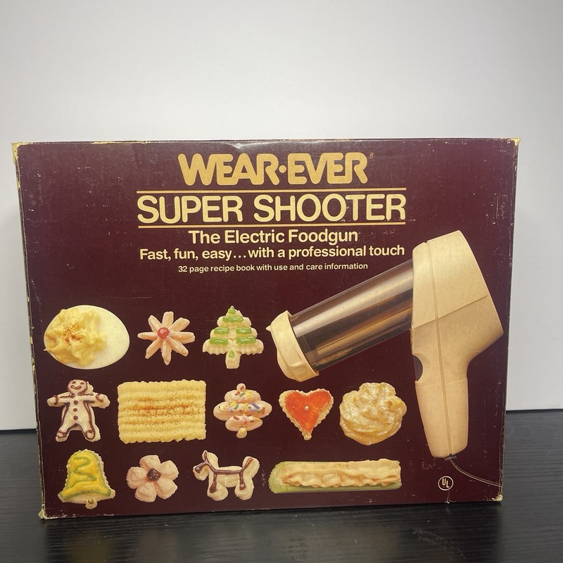 VTG Wear-Ever Super Shooter 70123 Electric Cookie Press Working Complete Set