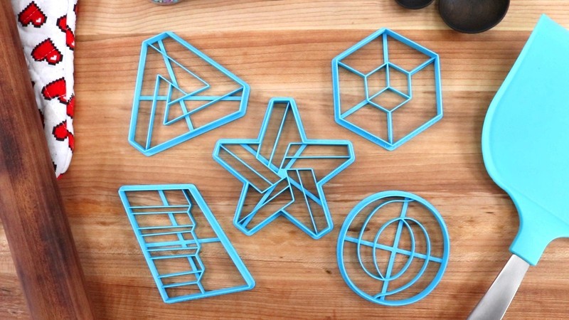 Optical Illusion Cookie Cutters - Disappearing Stairs, Double Cube, Magic gallery
