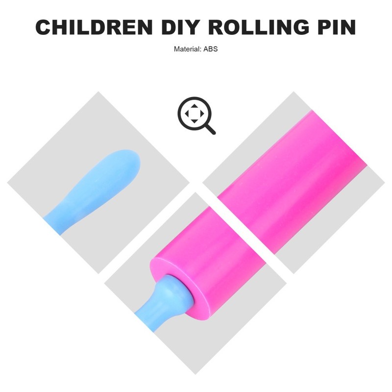 3 Pcs Dough Tools For Kids Clay Stick Rolling Pin Extruder Kit gallery