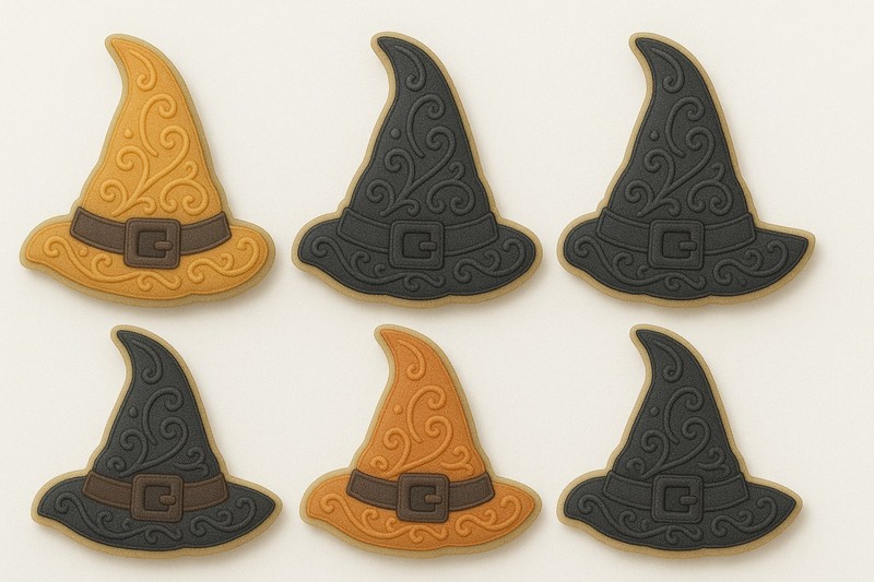 1 Dozen 12 Mini Witches Wizard Witch Hat 2'' Cookie Cutter Metal Fall Halloween gallery