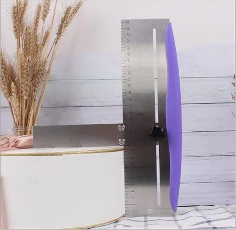 12 Inch Cake Scraper Smoother, Stainless Steel Cake Bench Scraper Decorating ... gallery