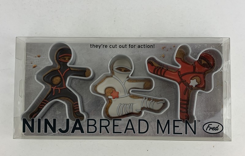 Fred & Friends Ninjabread Men Cookie Cutters 2010 The Monster Factory