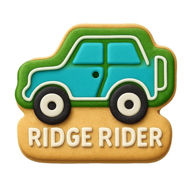 Ridge Rider Cookie Cutter & Stamp, Fondant & Clay - 4x3.4 gallery
