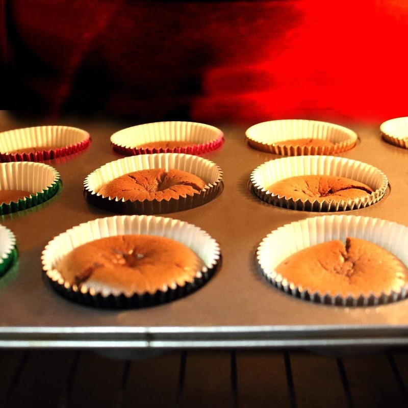 Gold Foil Cupcake Liners - Eco-Friendly Baking Cups for Weddings & Birthdays gallery