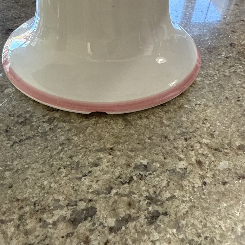 Caleca Pink Floral Pedestal Cake Stand Ceramic Dessert Display Plate gallery