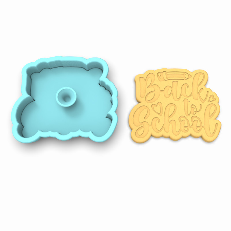 Back to School Cutter & Stamp | Education Teacher Fall Pencil Bus gallery