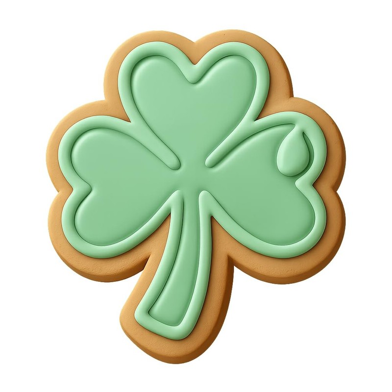 Morning Dew Clover Cookie Cutter & Stamp, Fondant & Clay - 4x3.8 gallery