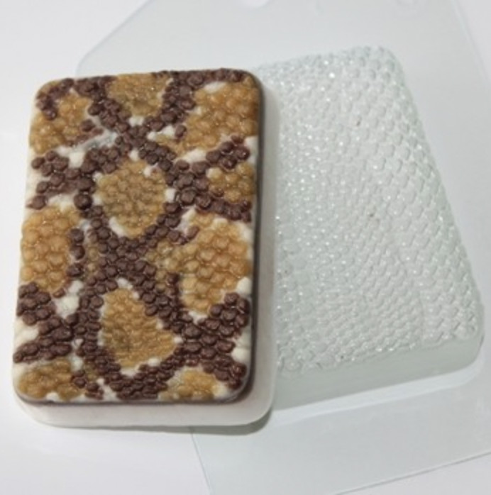 SNAKE PATTERN MOLD, Chocolate Mold, Soap Mold, Bath Bomb Mold, Candle Wax Mold