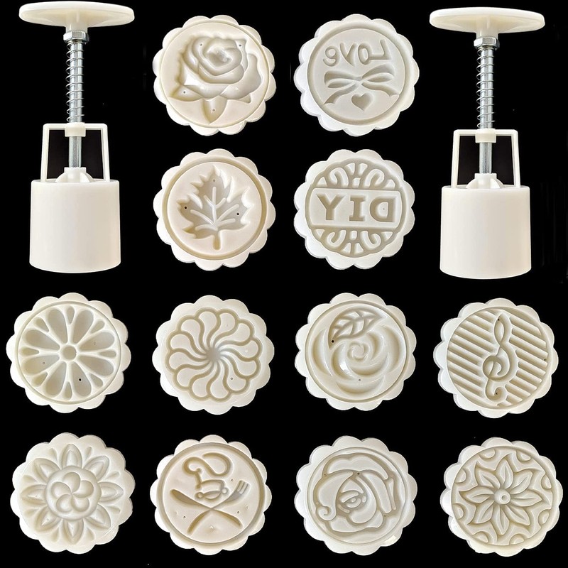 14 PCS Bath Bomb Mold Set Includes 2pcs Bombs Press and 12pcs Style 1