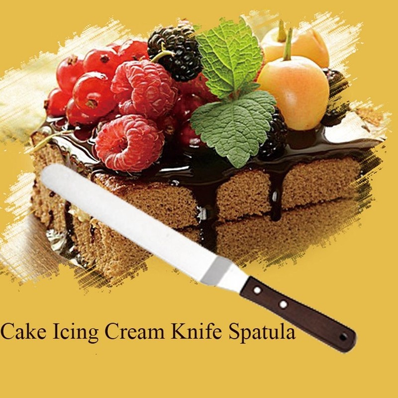 4/6/8/10 Inch Stainless Steel Cake Spatula Butter Cream Icing Frosting Kitchen gallery