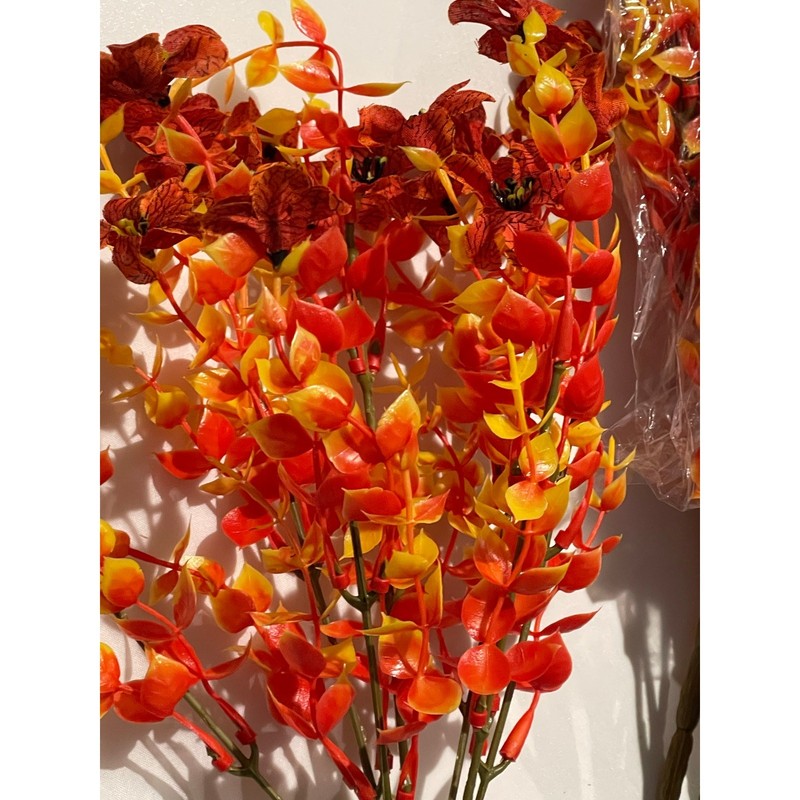 SHareconn 20 Bundles Artificial Fall Flowers Outdoors Decoration, Yellow gallery