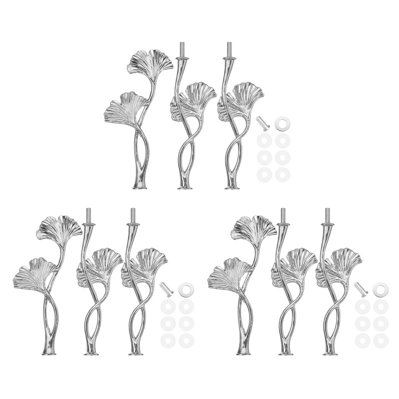 3 Cake Tray Holder Set 3 Levels for Dishes, Silver