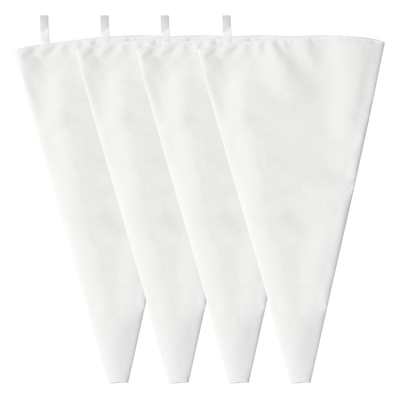4 Pack Reusable Piping Bags, 24 Inch Large Cloth Cake Decorating Bags Pastry …