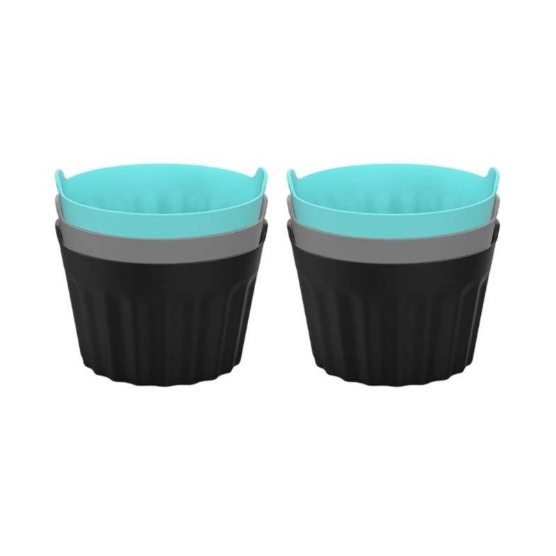3/6/9Pcs Air Frying Machine Egg Mould Silicone Nonstick Air Frying Machine gallery