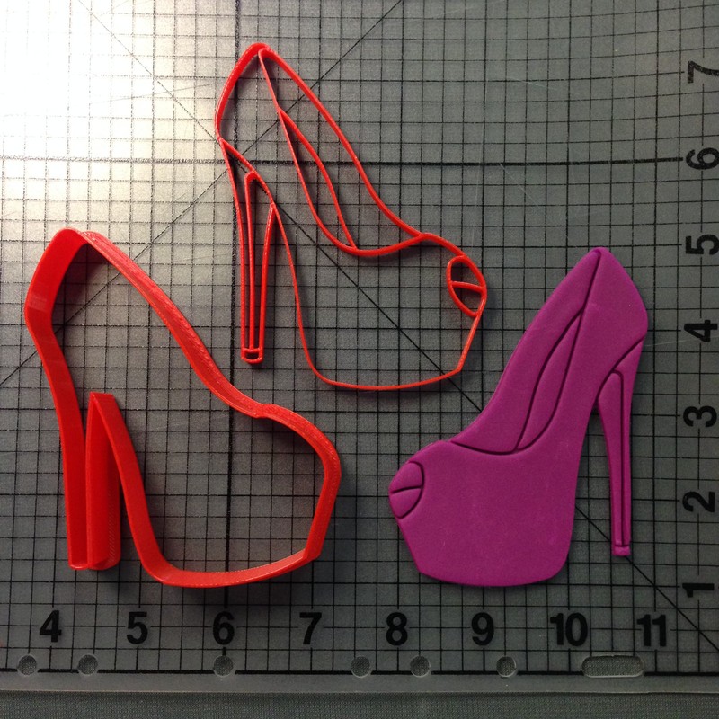 High Heel 101 Cookie Cutter and Stamp