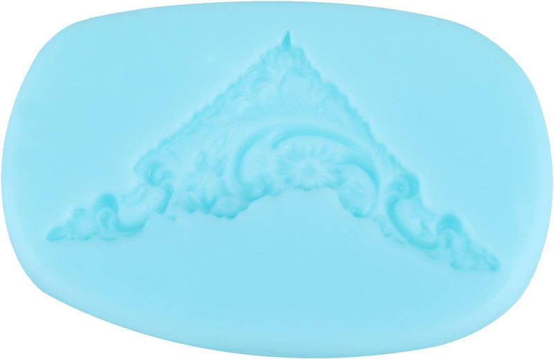 Baroque Style Fondant Molds Curlicues Scroll Lace Silicone Mold Relief Flower gallery