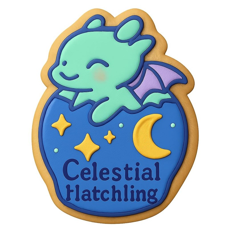 Celestial Dragon Hatchling Cookie Cutter 4×2.9″ Fun Baking Set Design 484-151499