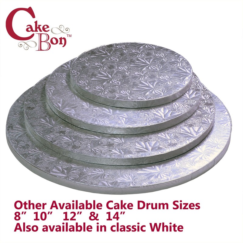 Cake Drums Round 8 Inches - White 6-Pack - Sturdy 1/2 Inch Thick - Fully Wrap... gallery