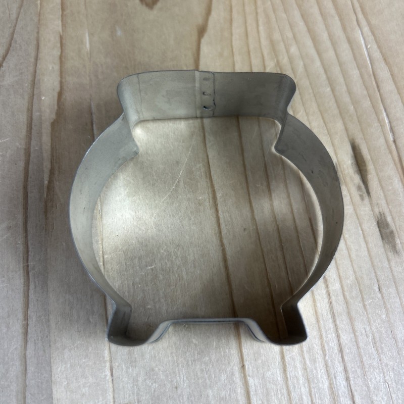 Cauldron Cookie Cutter Stainless Steel 3x3 Inch Witch Pot Halloween gallery