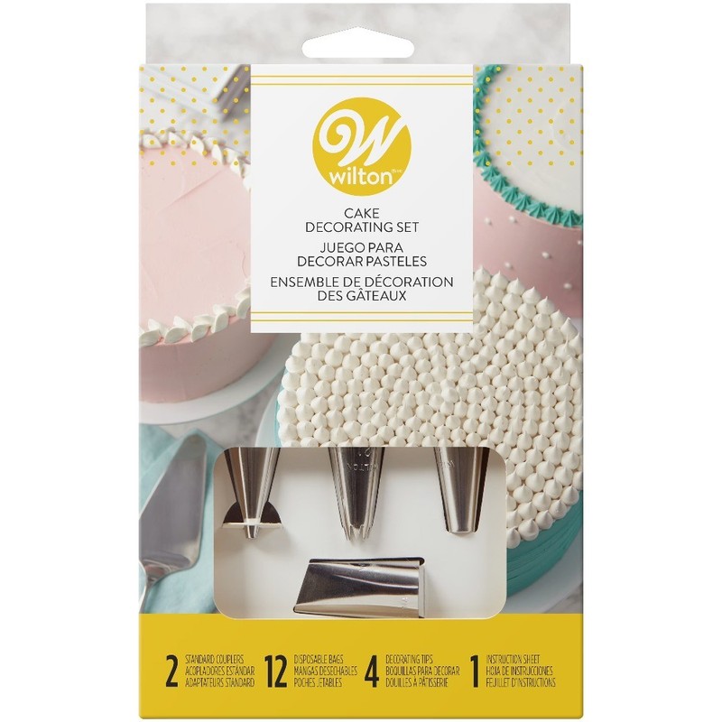Cake Decorating Set with Piping Tips, Decorating Bags, 18-Piece