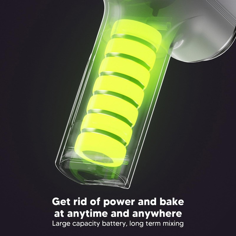 Electric Egg Beater Handheld Whisk Cordless 3 Speed Food Mixer For Batter gallery