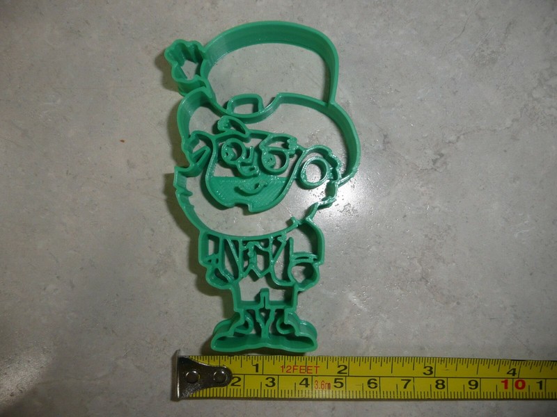 LEPRECHAUN 1 DETAILED LARGE HEAD IRISH ST PATRICKS DAY COOKIE CUTTER USA PR4176 gallery