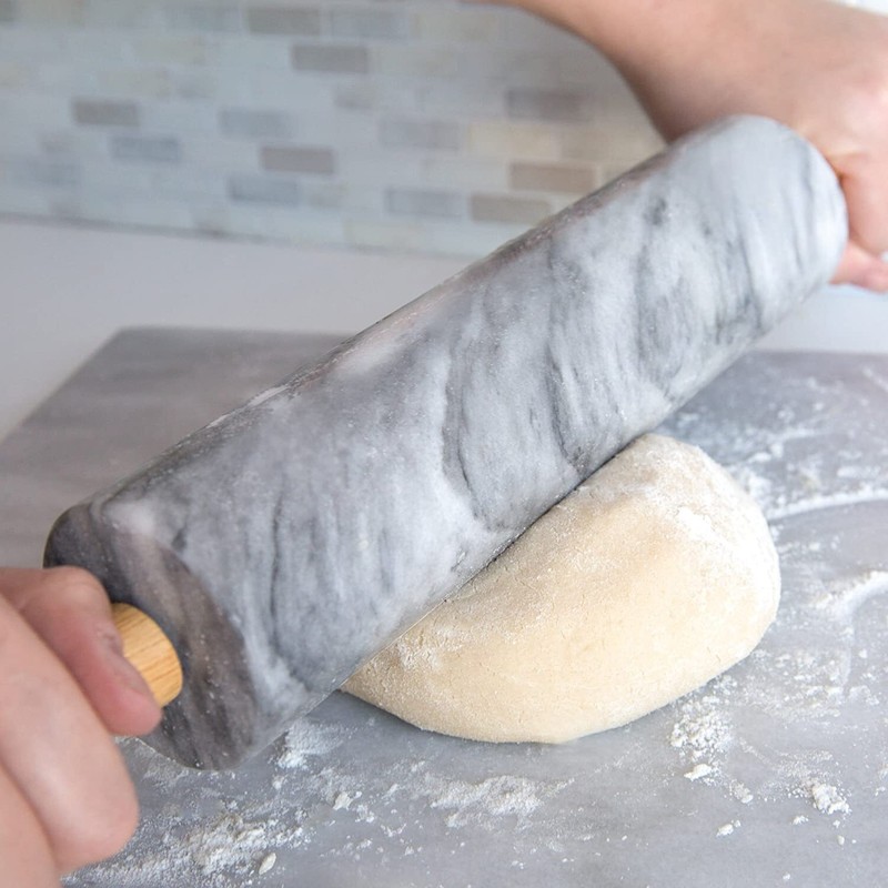 Fox Run Marble Rolling Pin, White (4050) gallery