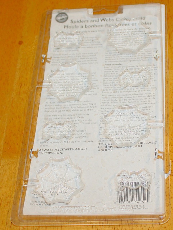 Wilton ~ WILTON SKULLS (2115-1421) and SPIDERS & WEBS (2115-1552) Candy Mold Set gallery
