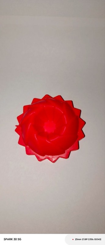 12PCS Puto Mold Flower Twister Plastic Red Color Toppings Pudding gallery