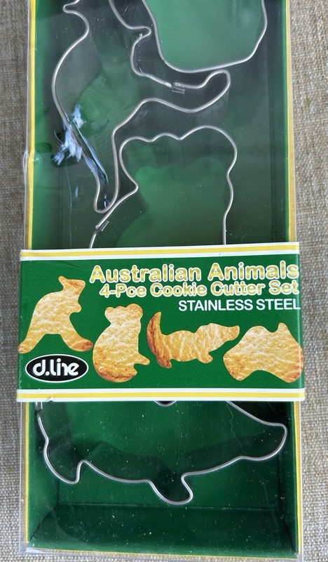 AUSTRALIAN ANIMALS 4 Piece Cookie Cutter Set KOALA Crocodile KANGAROO Australia gallery